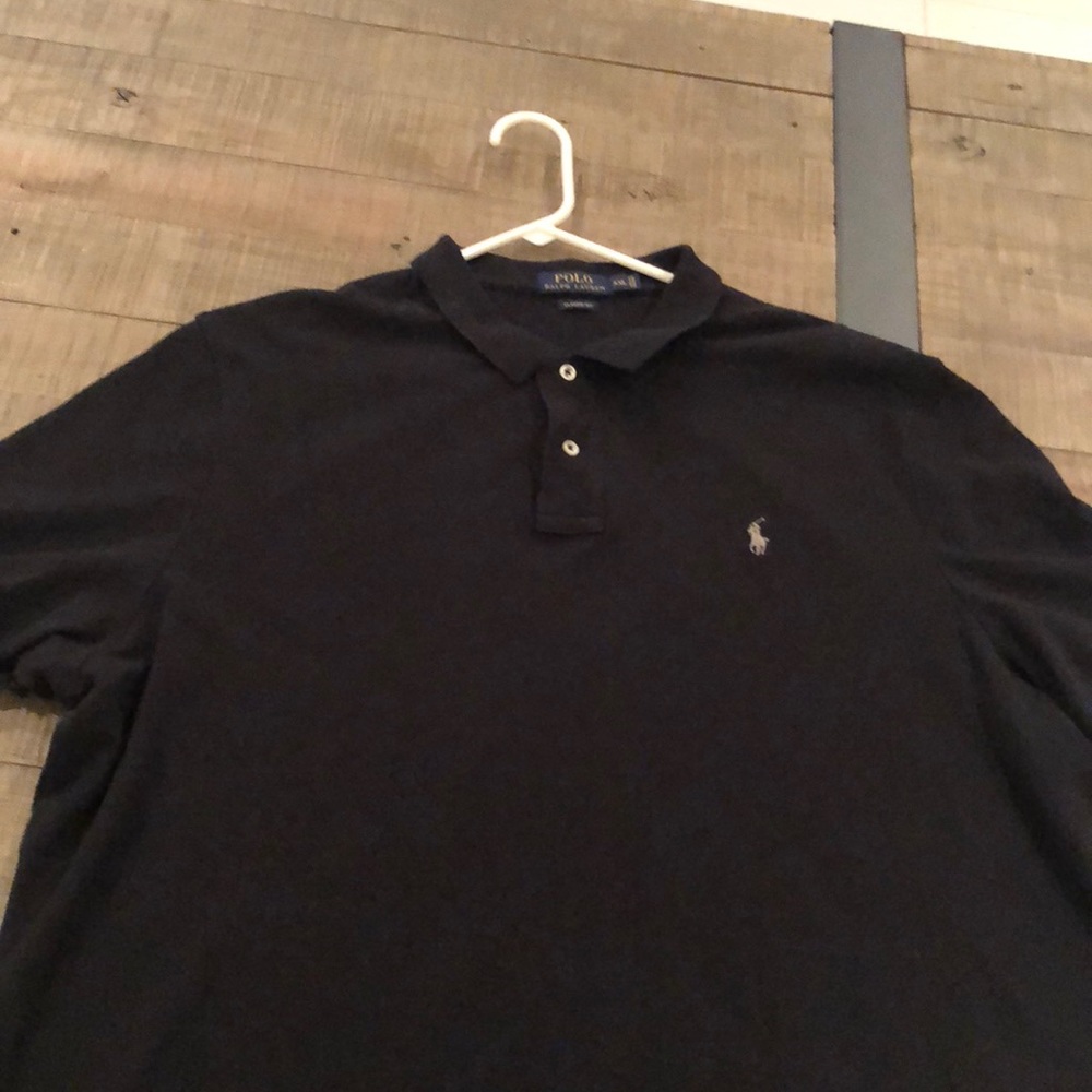 Black cotton polo xxl worn once